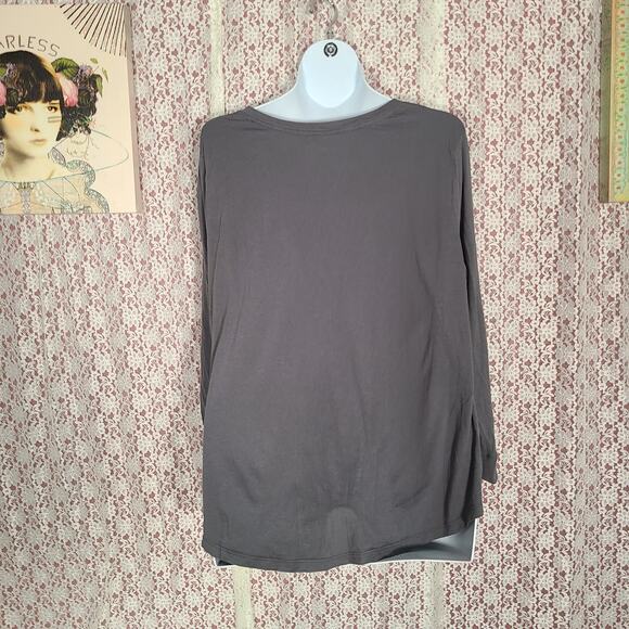 NWOT Terra and Sky gray long sleeve v neck top size 2X - Picture 5 of 6